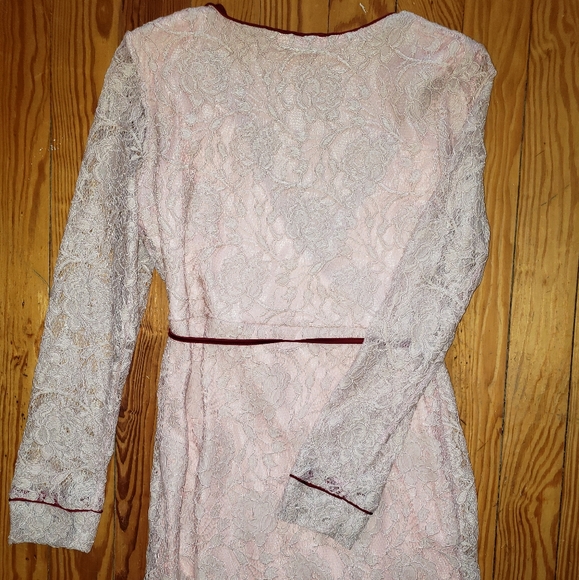 Glamorous Lace Wrap Dress - Picture 4 of 5